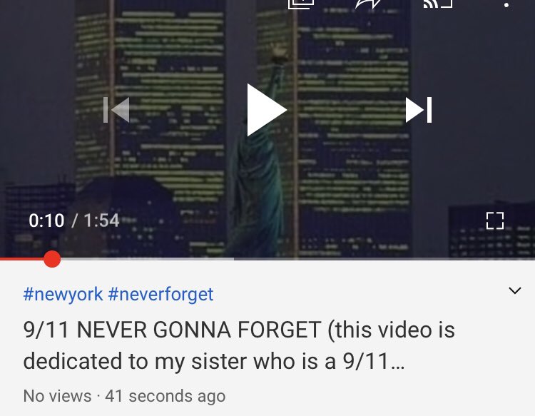 CaptKVJ's tweet photo. https://t.co/6yRXD5i9Wz 9/11 Never Forget (This video is dedicated to my sister who is a 9/11 survivor) https://t.co/AZp5rxWZbh