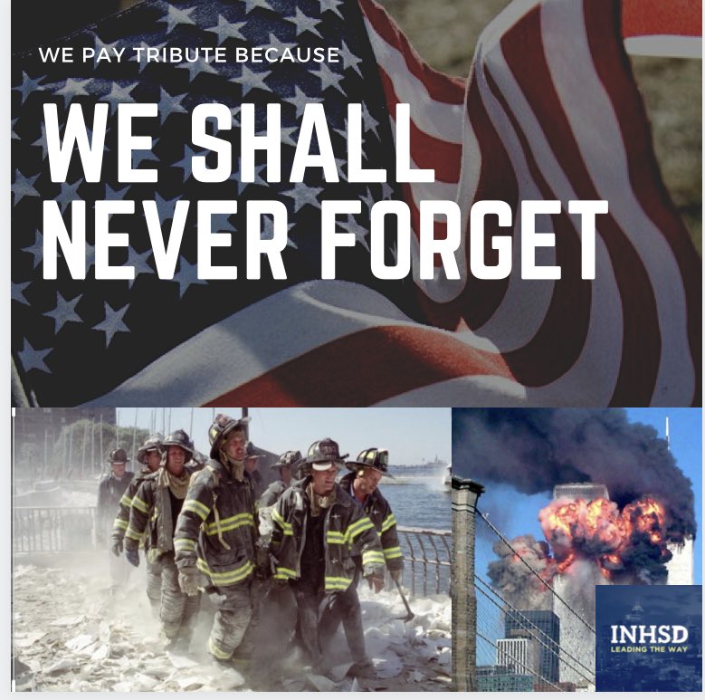 We must remember the lives lost and the families they left behind
We must remember the first responders who risked their lives to save others and most importantly# We must never forget. 
Today Remember, honour, and thank.