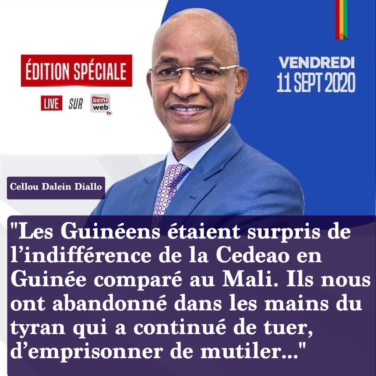 seneweb's tweet photo. Cellou Dalein attaque sévèrement la Cedeao
#Guinee #Conakry #LiveSeneweb #kebetu https://t.co/6WBLtdVOsk