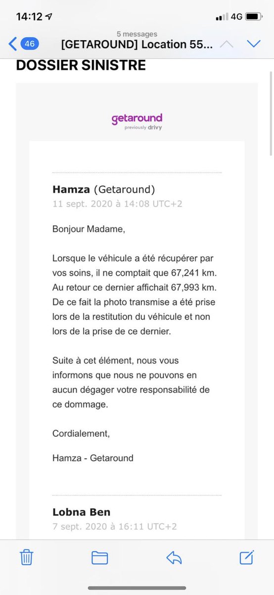cookiee_mh's tweet photo. @GetaroundFR une équipe de VOLEURS ! Nous avons loué le véhicule du 9 au 13 août avec un voyant de sous gonflage de pneu. Ce pb nous est reproché hors il était là dès le debut ! Ce cher Hamza ose insinuer que nous mentons alors que la date de la prise du véhicule apparait bien ! https://t.co/Y3AoxT29O3