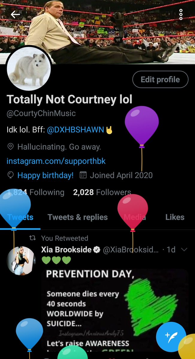 SeductiveHBK's tweet photo. Balloons, whoop whoop 👏 https://t.co/oWX5nQwVsL