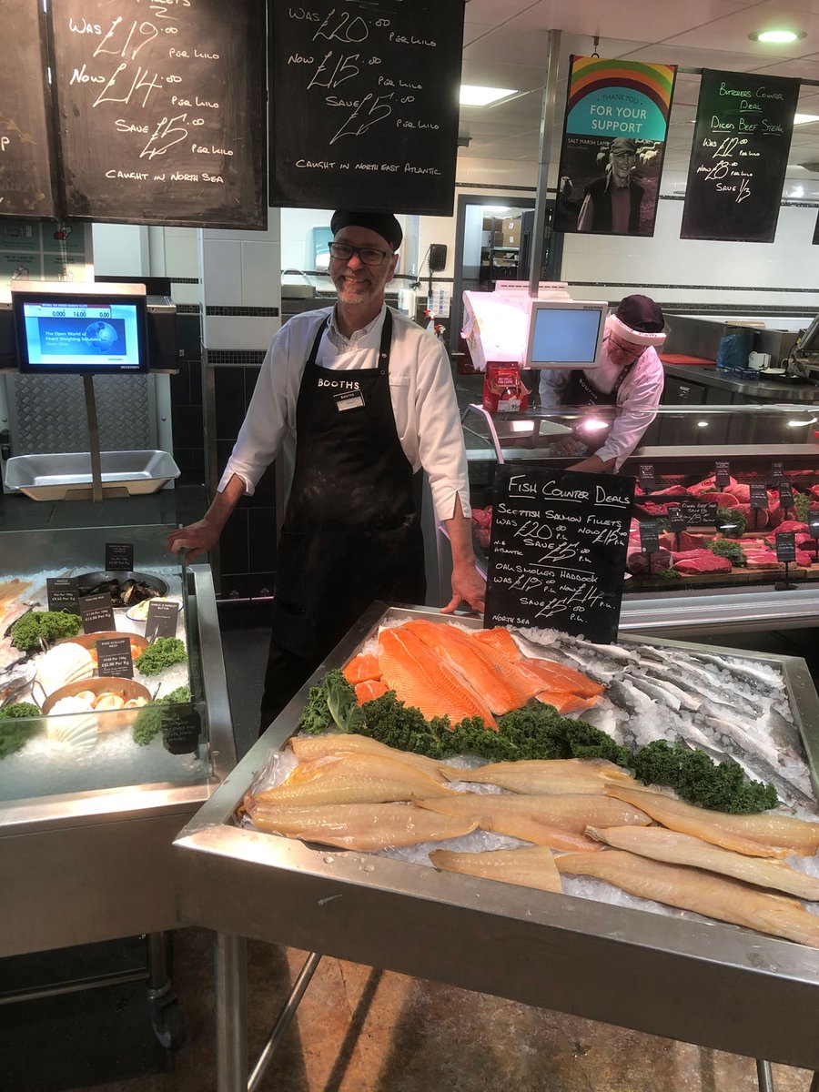BoothsCountry's tweet photo. It's #freshcounterfriday! Diced Beef Steak now £8/kg, Scottish Salmon Fillets now £15/kg, Oak Smoked Haddock Fillets now £14/kg, Sea bass Fillets £1.95 each. All while stocks last until 13.09.20 🙌 📸  Gerard #Fullwood Di #Kendal Alan #Clitheroe Hazel #StAnnes https://t.co/QpjGe1z441