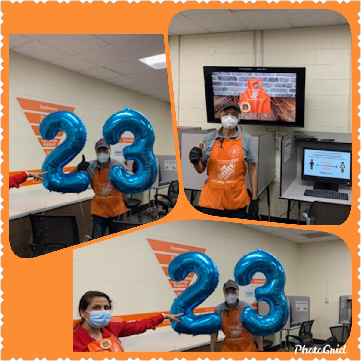 Congratulations Hikmat on 23 years with the Home Depot.  #theMightyMerrifield is honored to have you! #orangeproud #StrongerTogether @RMoutranTHD @navruprai @PaulDeveno @DWRHRD_MA @CollazoH @JDorseyTHD