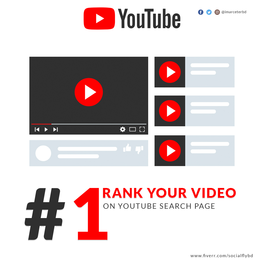 saifulitdm's tweet image. Rank your YouTube video on the first search page within a day and get more views. 

✔ ORDER ME NOW: fiverr.com/share/B8dl1G

#youtubeseo #videorank #videomarketing #youtubemarketing #youtubepromotion #viralvideo #seoexpert #videoseo #socialflybd #imarceterbd #freelancer