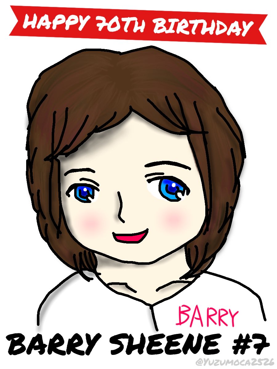 Happy Birthday Barry Sheene He would have been 70 today.

I drew his caricature,but it s not a beautiful picture. 