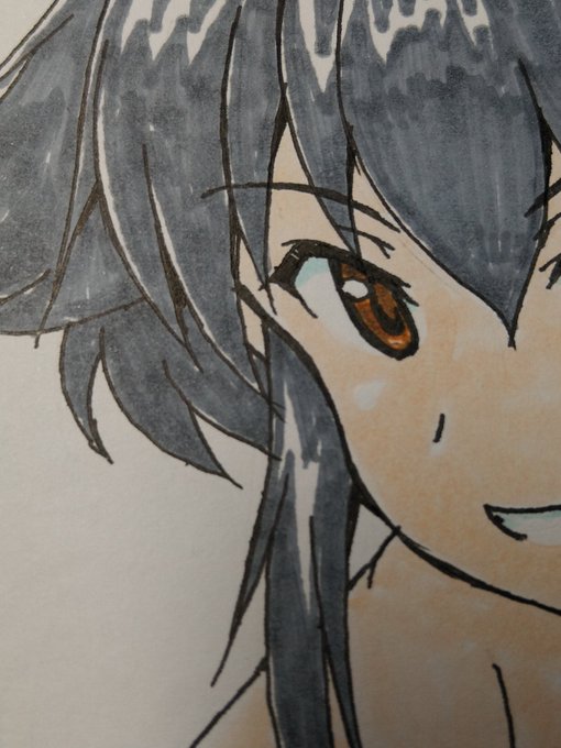 今年のペパ誕絵は色紙でー 