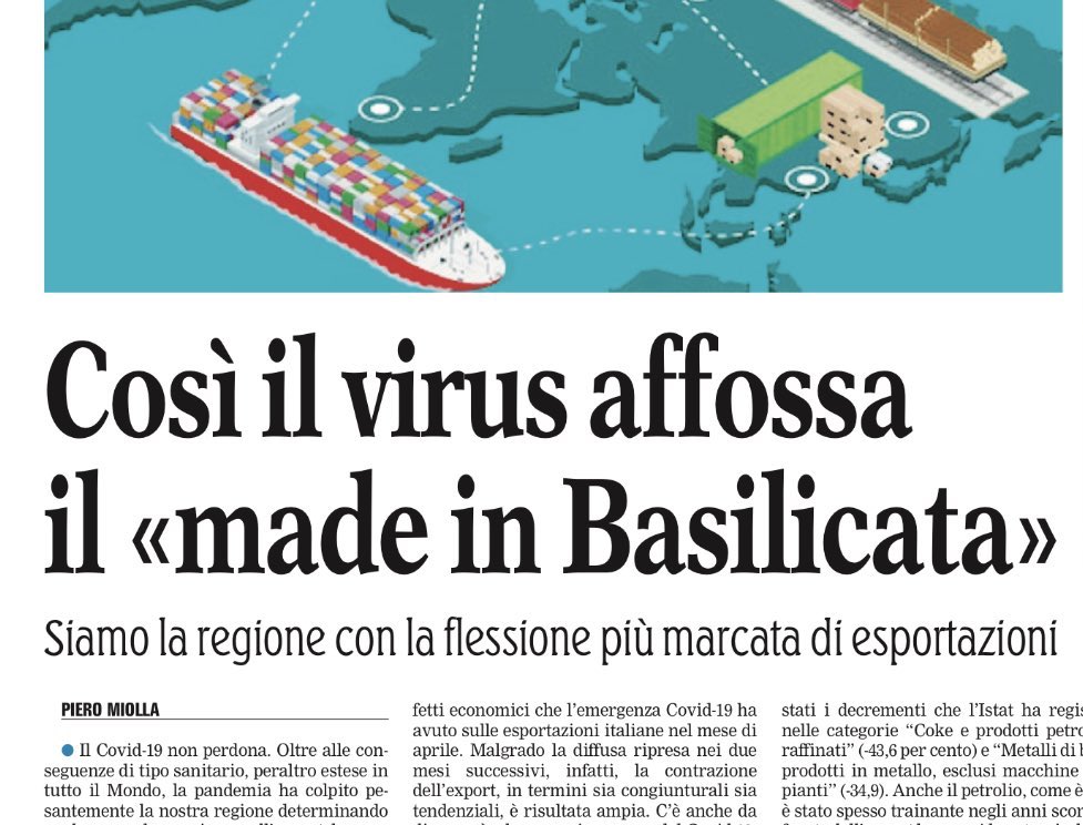 dukana2's tweet photo. Il #MadeInBasilicata ๐๐๐๐๐๐๐...si รจ affossato da solo! ร tutto contaminato da merda petrolifera ...danno la colpa al #Covid19 in #Basilicata...a volte ai cinghiali...ai migranti ....ma guardarsi allo specchio e sputarsi ...no?!??? https://t.co/uKUOM8IJ3N