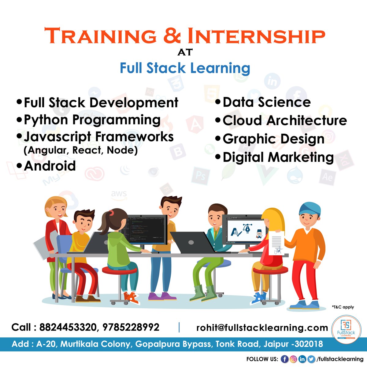 fslLearning's tweet image. Boost Your Skills At @fslLearning
#Training &amp; #internship
Join Now
Call: 8824453320, 9785228992
#FullstackDevJs #Python #DataScience #cloudarchitect #AndroidDev
#graphicdesign #digitalmarketingagency #Angular #reactjs
