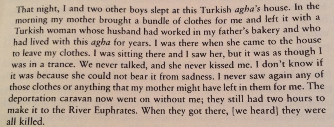from Survivors: An Oral History of the Armenian Genocide.