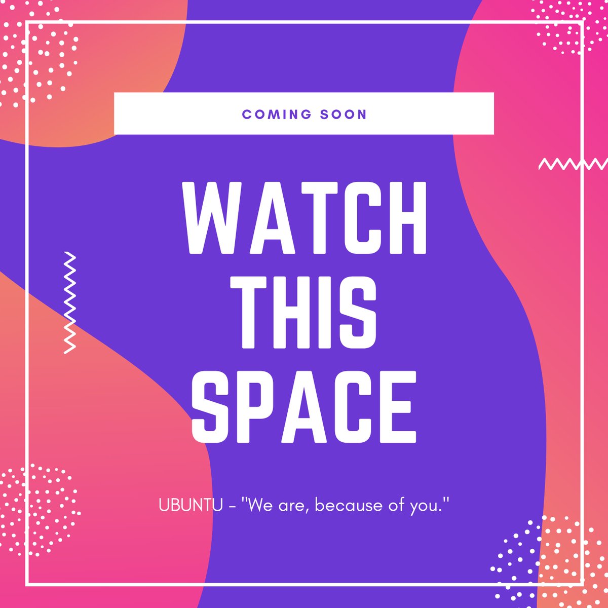 MillenniumRSA's tweet photo. COMING SOON!
🌍Empowering Community Organizations 
♻️Innovative, Sustainable Fundraising Solutions
🇿🇦Supporting Nation Builders with an #UbuntuSpirit 
🔜🎟🎉🥳 https://t.co/qR68Nopnfu