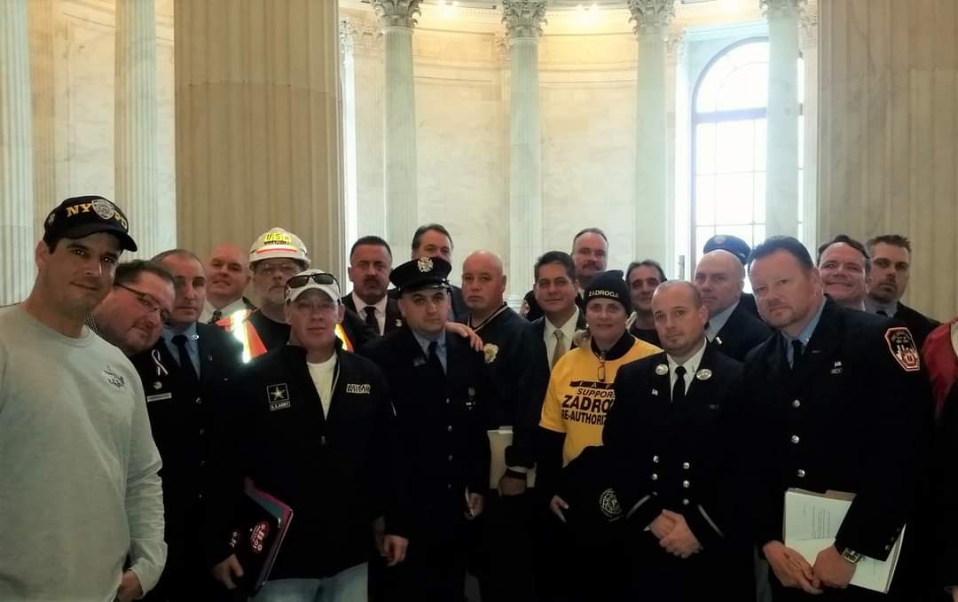 TomPorterDC's tweet photo. #NeverForget the heroism of 9/11 First Responders here in 2015 in just one of many DC visits to demand that Congress put meaning behind their flag waving. They won after making many influential folks uncomfortable, but it shouldn't have come to that. #LetsRoll #Zadroga #911Health https://t.co/eGfzYboYBS