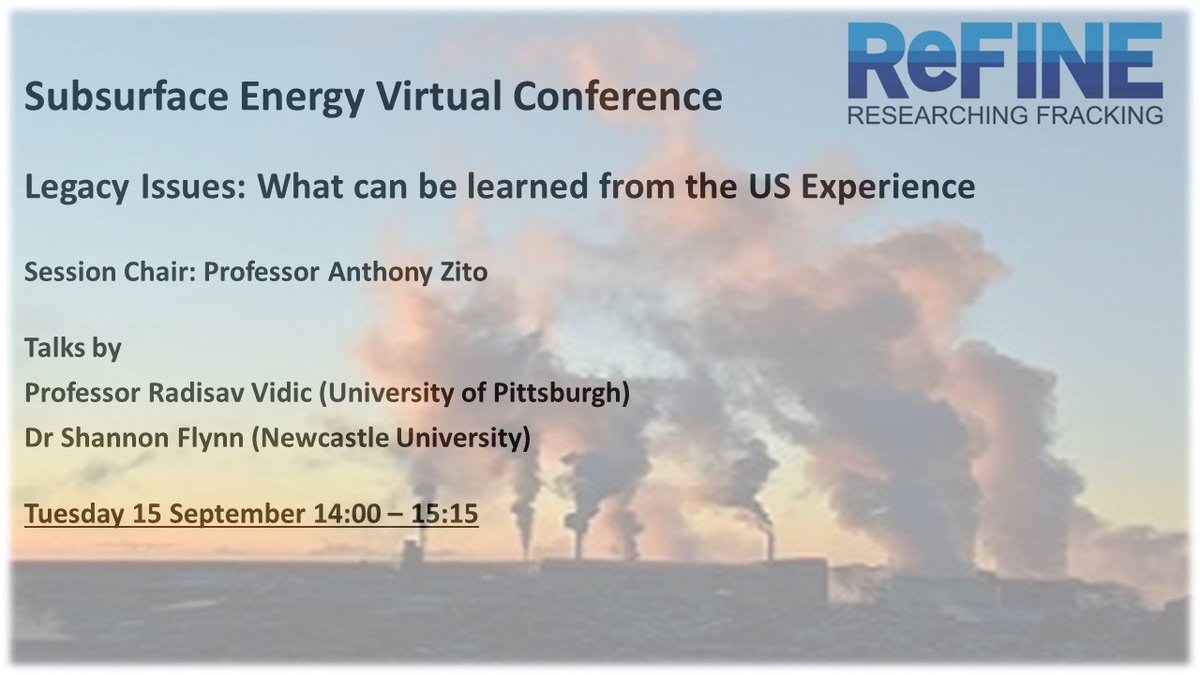 ReFINEresearch's tweet photo. We are delighted to welcome Professor Radisav Vidic (University of Pittsburgh) and Dr Shannon Flynn (Newcastle University).  Chair Professor Anthony Zito (Newcastle University) will offer final reflections for the series and manage Q&amp;As.  Free Registration https://t.co/vsrlbFc05d https://t.co/6tTSJs627r