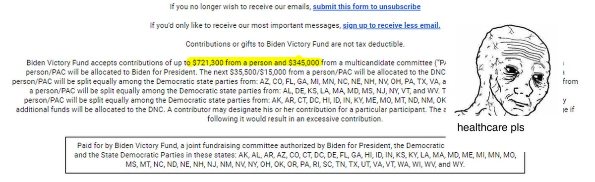 I have a special treat this a.m. for all my leftist friends! Straight from DNC HQ - the donor on this gets them 3-4x a day ... from people he's never heard of, or from some very famous ones ....