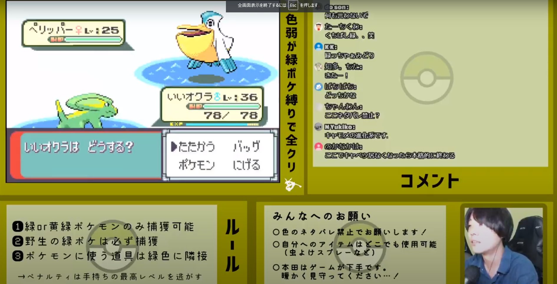 わるい本田 カルチャー紹介youtuber 復活した色弱ポケモン配信あざました 楽しかった 今日最大のピンチはペリッパーのくちばしが緑か否かってところ アーカイブはこちらから T Co Nussfj0gkd 色弱ポケモン配信 T Co Prwcgbdocu