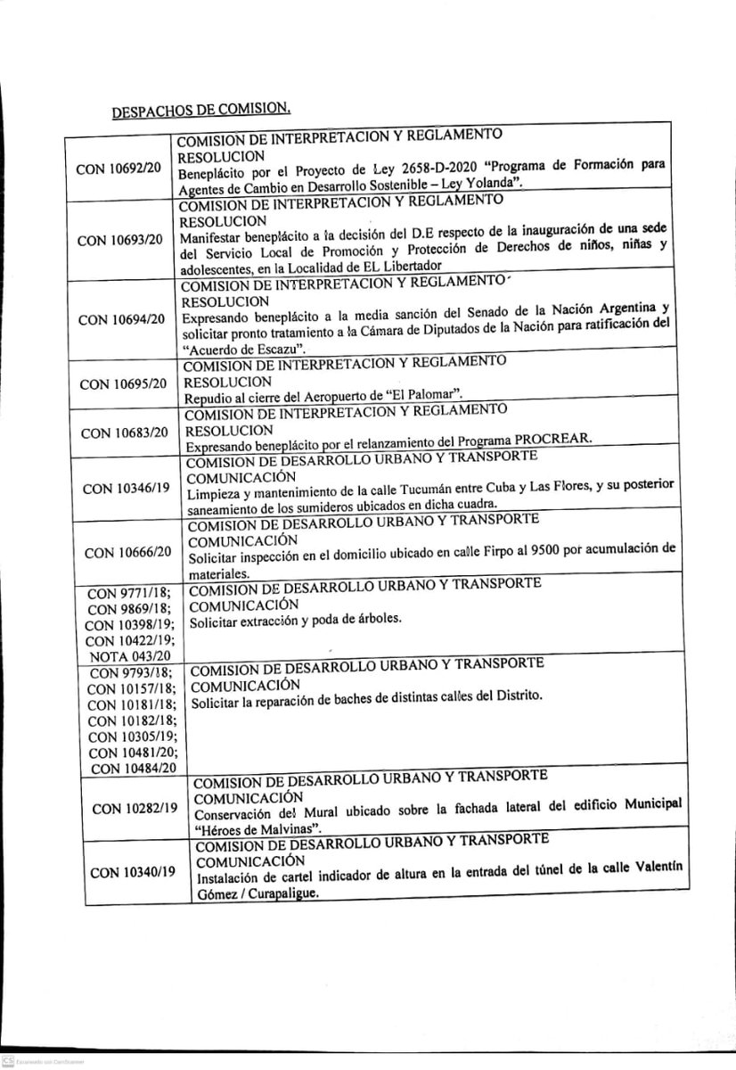HCD3F's tweet image. Orden del día para la 9° Sesión Ordinaria del 2020.
@HCD3F

@sergioiacovino

Se tomarán las medidas de protección y distanciamiento necesarias para cuidarnos entre todos.
Lo podes seguir en vivo por Facebook :fb.me/HCD3F