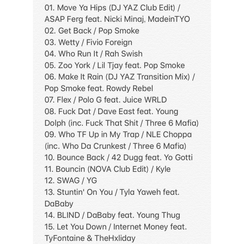 djyazjapan's tweet photo. 🔥第2弾🔥
「FRONTLINE Vol. 2 -Brandnew HipHop Mixshow-(2020. Sep)

https://t.co/SSvW8oDd0C

第1弾よりもてんこ盛りで確実に楽しめる内容になってます👍 https://t.co/4RAXYavFhj