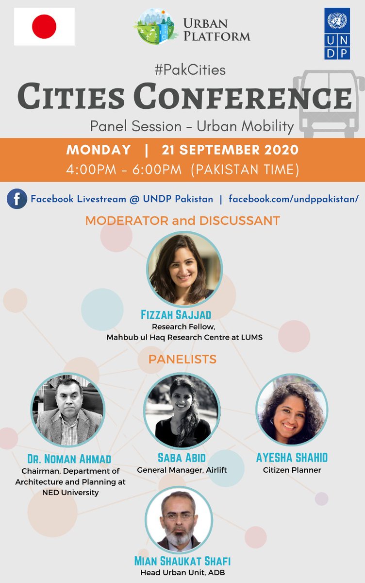 navift's tweet photo. Join this virtual #PakCities conference by @UNDP_Pakistan @PkUrbanplatform. We have requested the best talent in Pakistan on #cities to join us as speakers. They will be sharing their ideas & experiences. All these panels will be livestremed at the facebook page of @UNDP_Pakistan https://t.co/4ykLl3Xkjh