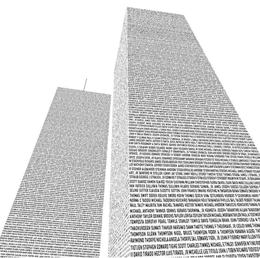 MadisonRayne's tweet photo. 19 years. These names are forever remembered. #NeverForget #September11 https://t.co/uTbicz7kIe