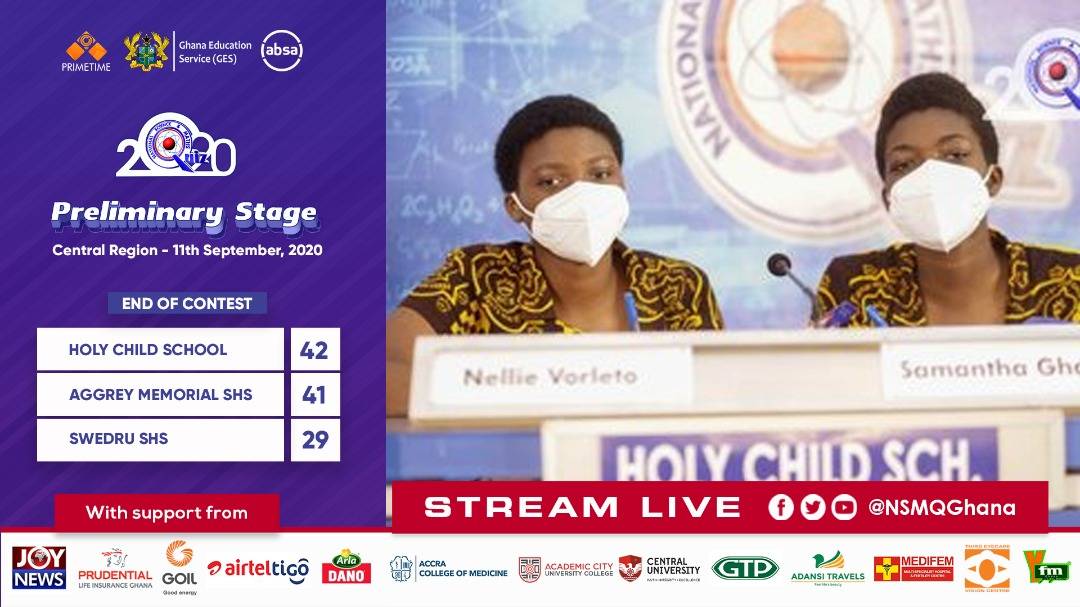 Congratulations on a well-deserved win Holy Child School! You fought a good fight. 

#NSMQ2020 #NSMQ202Prelims #Primetime