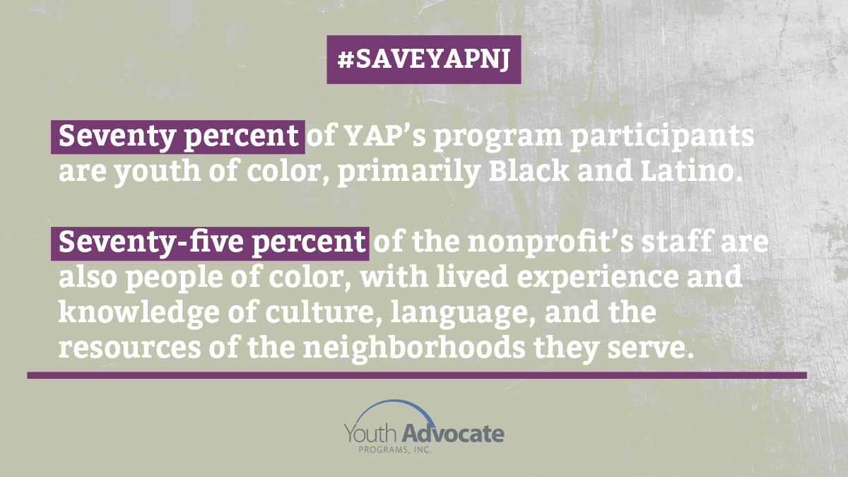 YAPInc's tweet photo. #SaveYAPNJ - If @GovMurphy accepts proposed cuts by DCF, nearly 1000 youth face losing YAP services that keep NJ families strong, safe and together. The result will be more dollars spent on expensive, often faraway residential placements and youth prison.
@NJSenDems @senatenj https://t.co/EqB38zP5LB