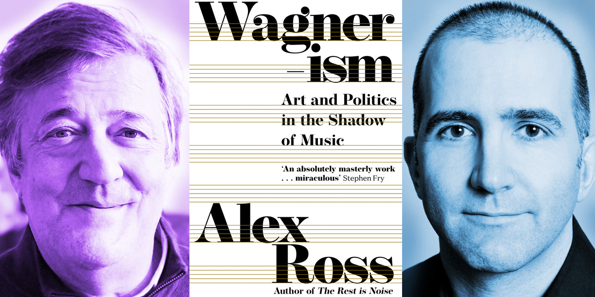 RoyalPhilSoc's tweet photo. We're delighted to welcome @StephenFry to the RPS this month for a very special conversation – with the author and music critic for @NewYorker @alexrossmusic about his latest book: ‘Wagnerism’.

Join us for it live on our website 6.00pm Tuesday 29 Sept:

https://t.co/1TYlBx5Odu https://t.co/7WBVQ9Xdfz