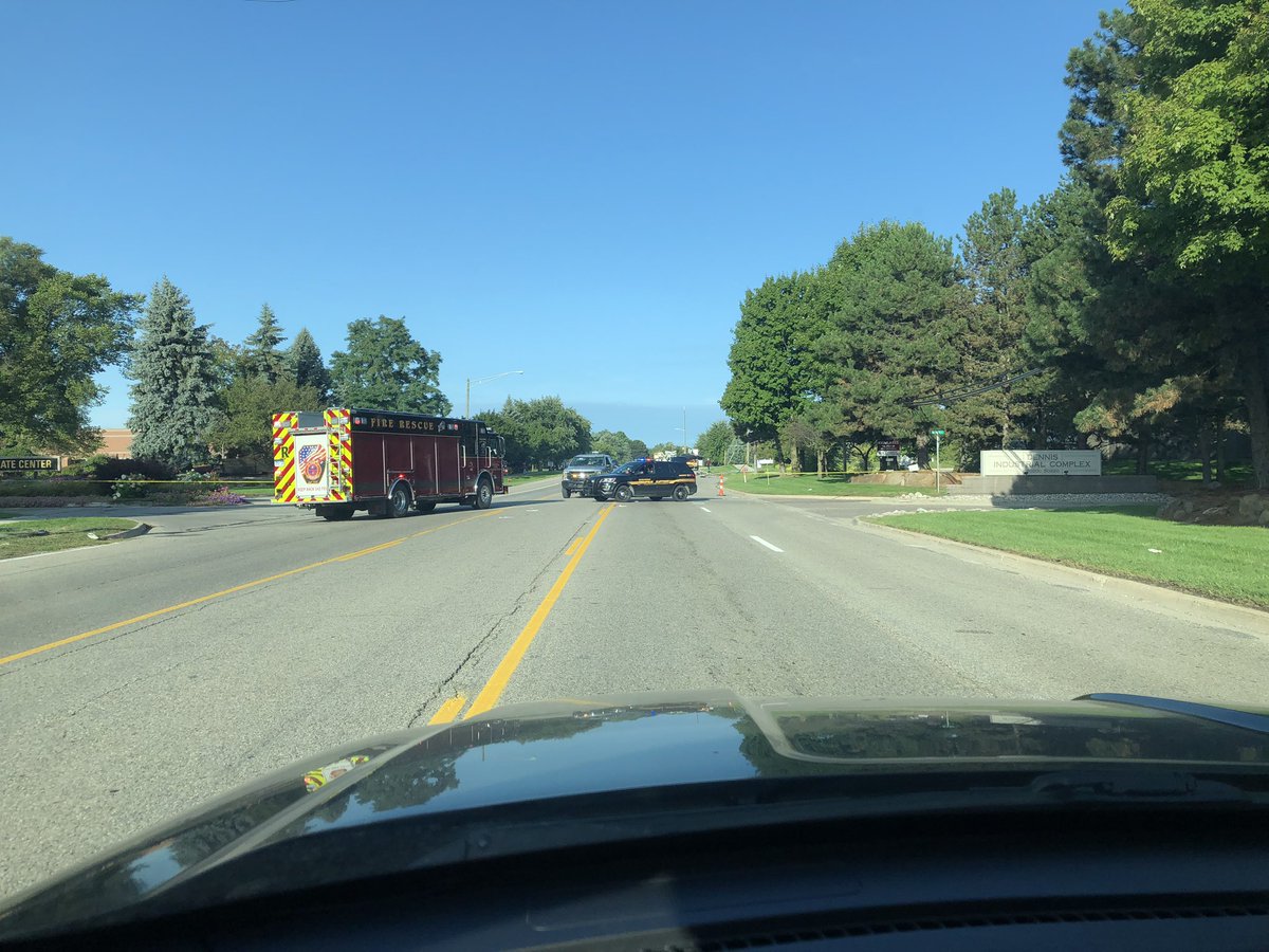 Pontiac Trail is completely shut down in both directions at Oak Creek Drive, which is west of Wixom Rd.  Power Lines are down and DTE is on scene but it will take most of the day to clear up.  Please find an alternate route.