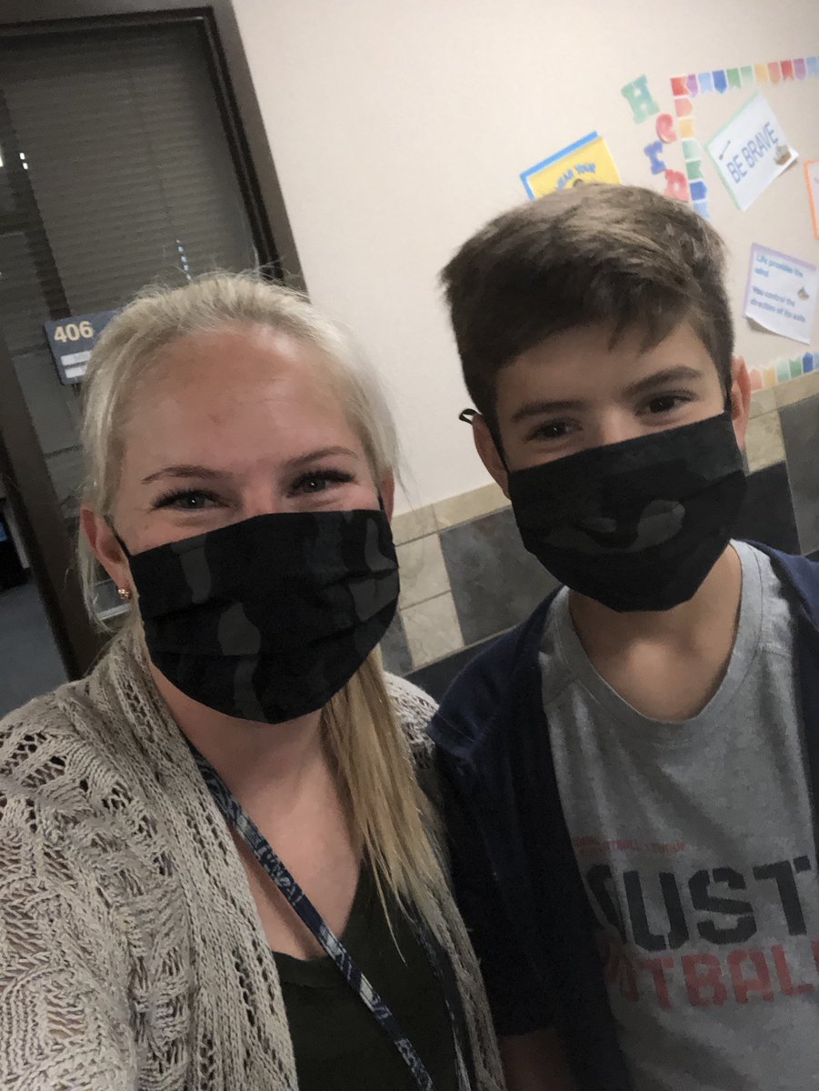 Fridays are for matching masks! #twehowl <a href="/TWEHowl/">Tom Wilson Elementary</a>