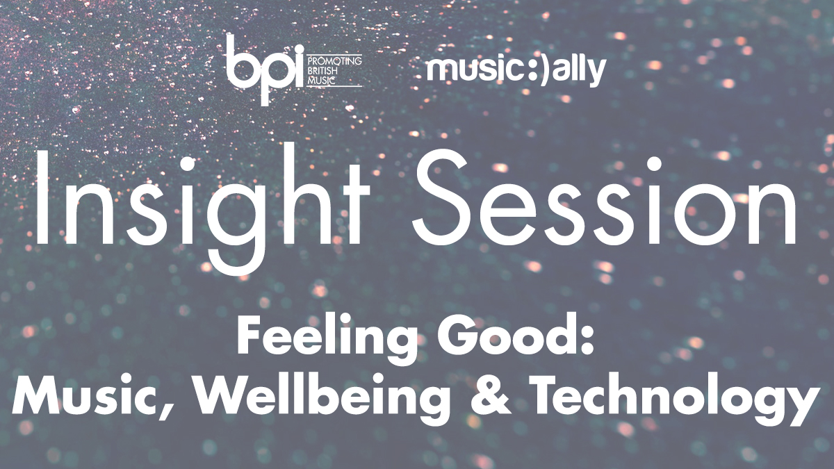 Our next Insight Session with <a href="/MusicAlly/">Music Ally</a> is just over two weeks away and is titled 'Feeling Good: Music, Wellbeing &amp; Technology'. 

Find out more and get your free ticket 👉 bit.ly/3hWaxZX