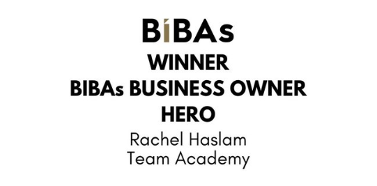 Congratulations Rachel at <a href="/TeamAcademyUK/">Team Academy</a> ! Well deserved - you were fabulous with your masterclasses for our #femaleentrepreneurs during lockdown!