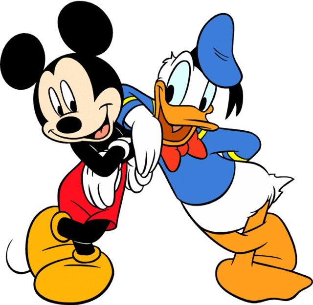 Micky mouse and Donald Duke