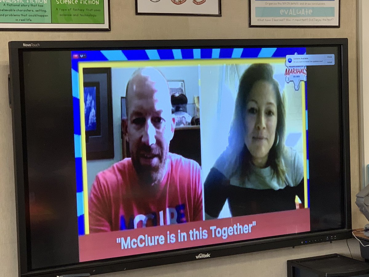 ToniPrice2's tweet photo. Patriot’s Day at McClure! I love that we are still able to celebrate virtually with our students and hear stories from first responders! @McClureMarshals https://t.co/6UbMXqHaoa
