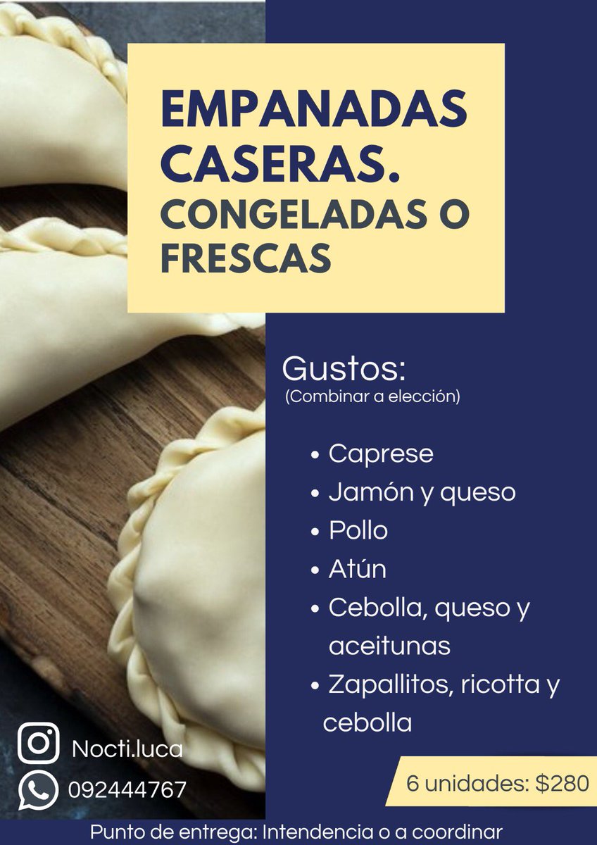 _BrownSugar_oc's tweet photo. Twitter haz lo tuyo. 
En la sección “La independencia está difícil y Mica cocina” les traigo terribles empanadas llenitas de sabor y amor. (Adjunto evidencia) 
Estoy levantando pedidos para el sábado pero cualquier cosa me escriben y coordinamos 🙌🏽✨ https://t.co/xJHqNF56wb