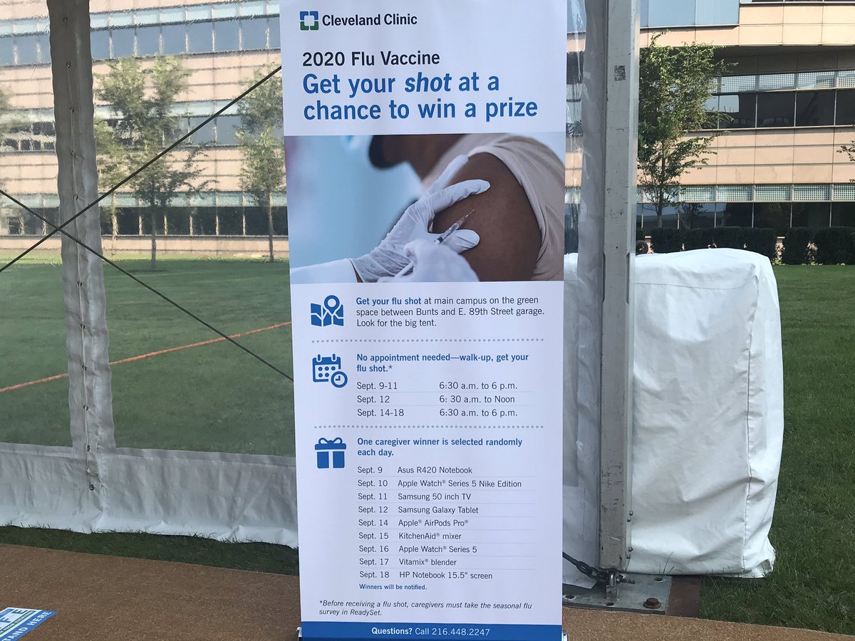 We have seen over 3500 Caregivers at the Flu Tent already. They have come by foot, by bike and accompanied by K-9 Caregivers! <a href="/LisaYerianMD/">Lisa Yerian</a> <a href="/NateHurle/">Nate Hurle</a> <a href="/CinnamonDixon1/">Cinnamon Dixon</a>