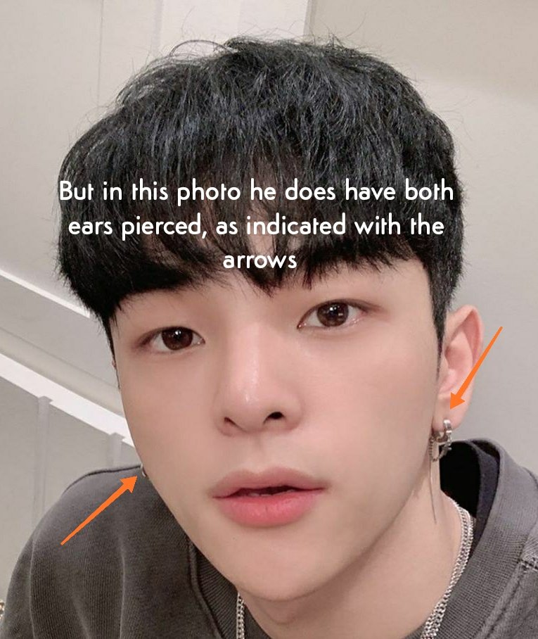 So after all this, I didn't want to leave proof of a possible OG date of the photo just like that, so I searched photos of Woojin at July in 2017, this being before debut and possibly during the survival program filming, and guess what, KW didn't had his ears pierced at the time+