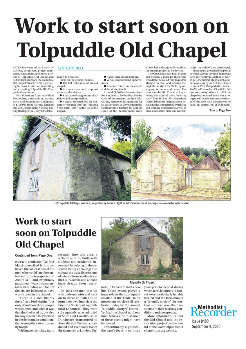 Tolpuddle Old Chapel Trust tweet media
