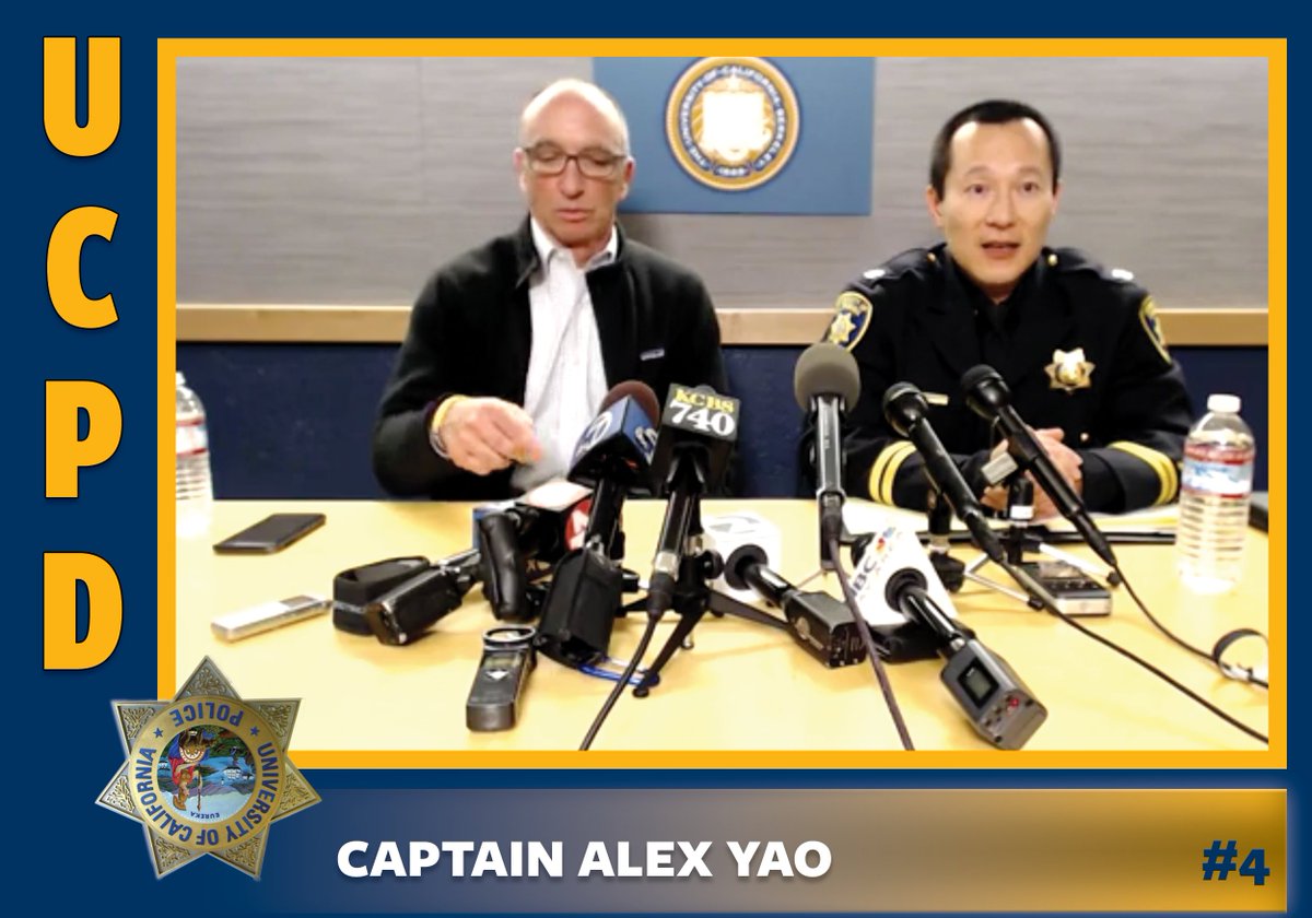 It's been a while, so we updated the initiative. Throughout the day, we'll introduce UCPD's roster with the latest publicly available info (2018-2020 depending). Here's Cpt. Alex Yao, under lawsuit for workplace discrimination  #acaberkeley