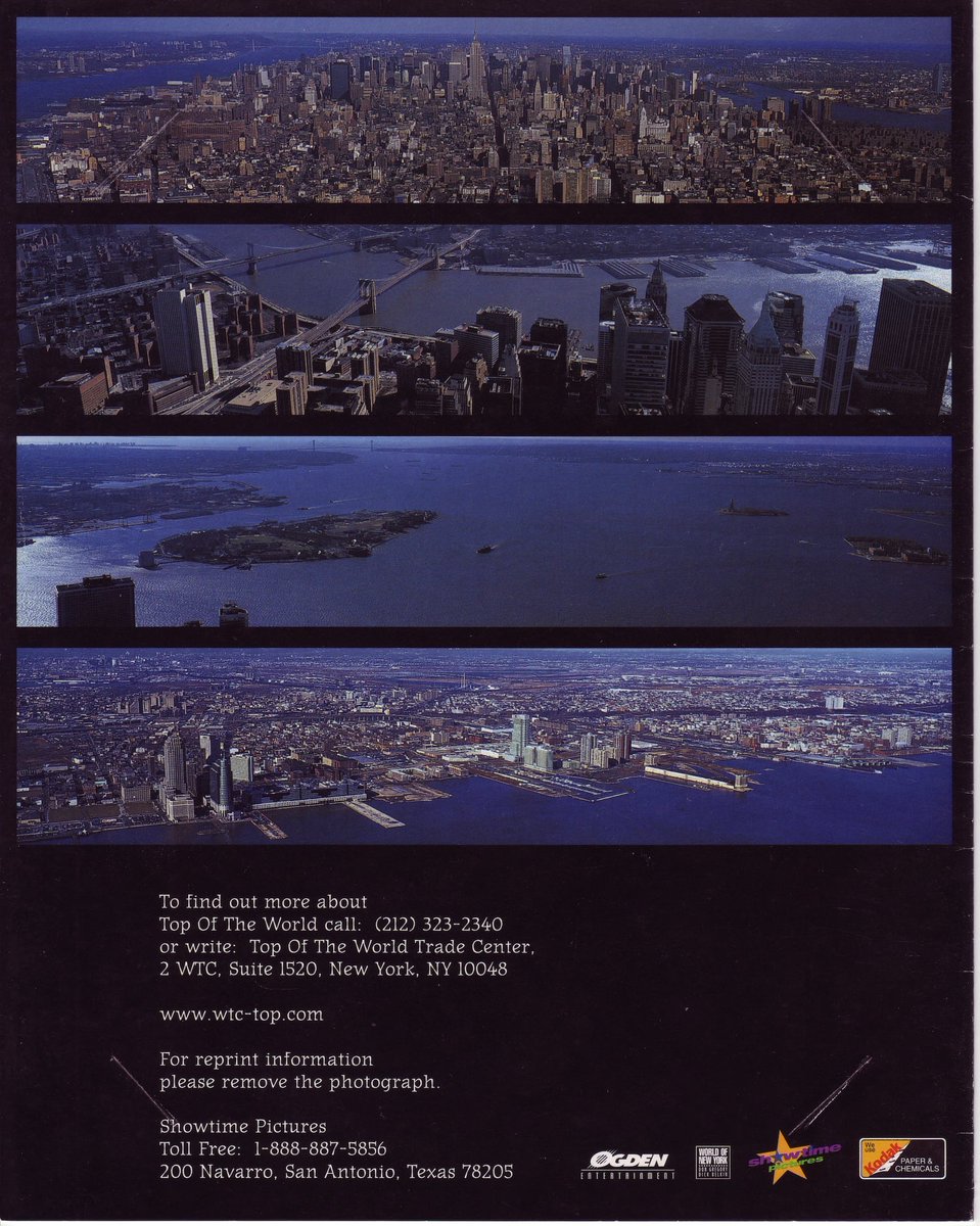 3/ And anyway, we did the whole head-to-the-top thing. And I sprung for the commemorative photos and everything. I'm usually so cheap, no idea why I bought this, but really glad I did.