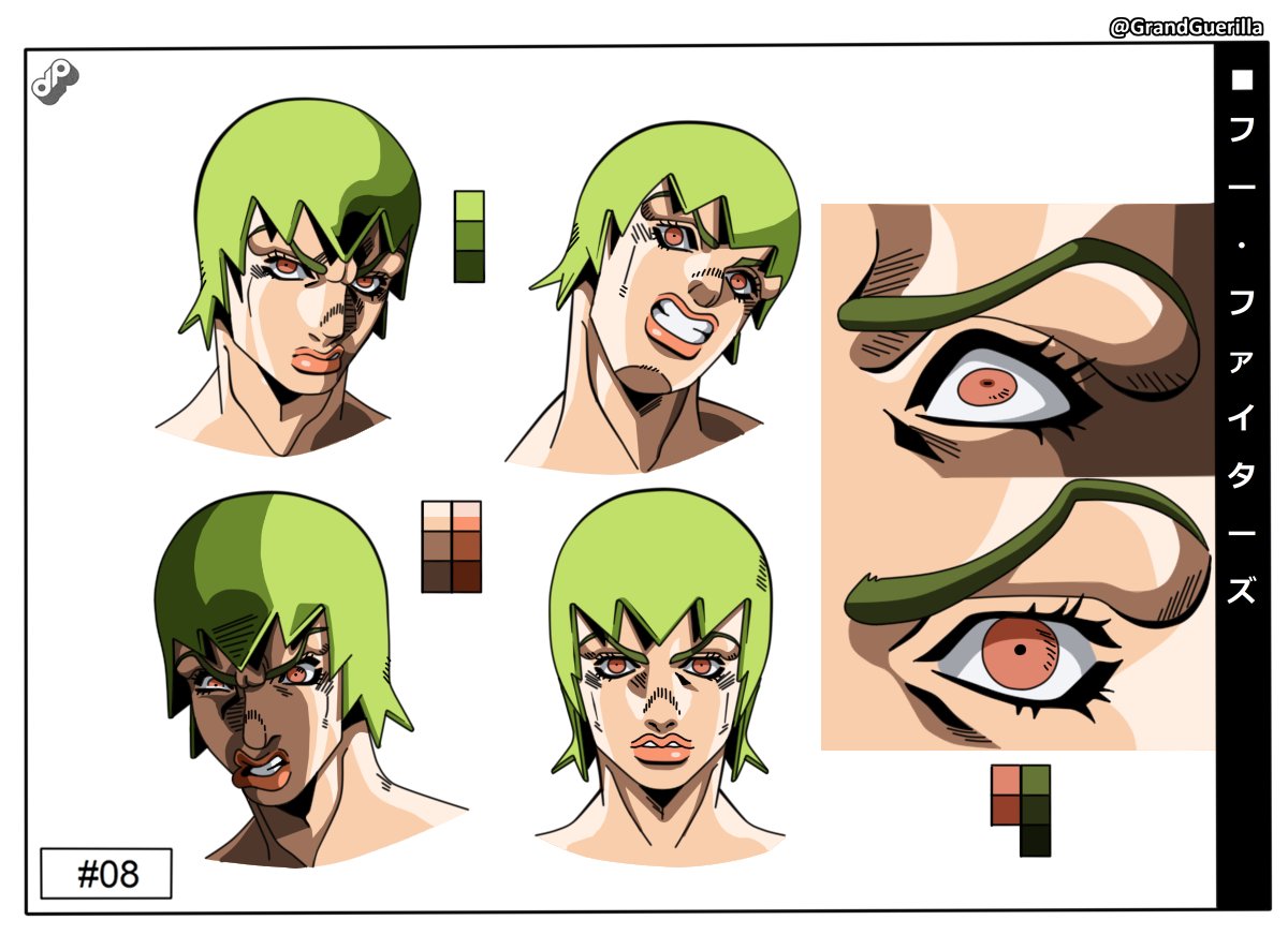 JJBA City Hall」 — Part 6 Jotaro anime model sheet