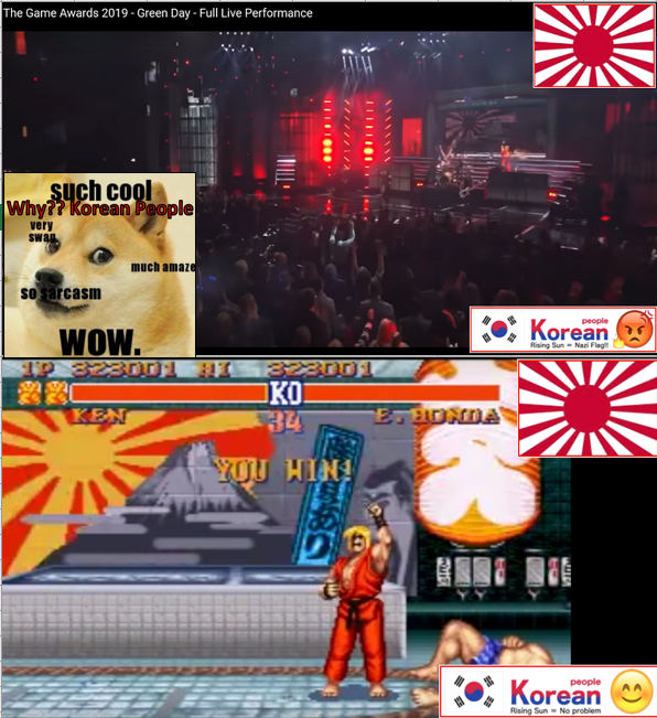 head_bulb's tweet photo. You think they didn't complain to #RisingSun on https://t.co/PUiLotXI8I's stage in Street Fighter 2 because it's not with red 16 rays?๐
Those Koreans later complained to #GreenDay's music live show for what they had no problem with back then๐#CancelKorea
https://t.co/9eOJMoJN6A https://t.co/48ZErklxqg