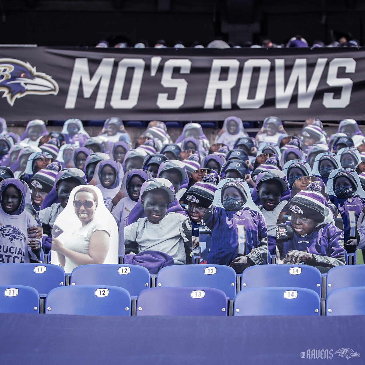 Ravens's tweet photo. Mo's Rows 💜 https://t.co/akpRpo6Gft