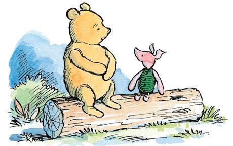 Pooh: Today was a difficult day

Piglet: Do you want to talk about it?

Pooh: No. No, I don't think I do.

Piglet: That's okay.

Piglet sat beside his friend.

Pooh sat there, working through in his head his difficult day, while the reliable Piglet sat next to him...

A.A. Milne
