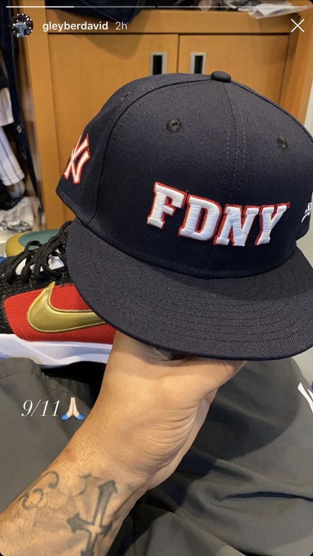 The Short Porch on X: The Yankees are wearing these FDNY lids tonight.  Never Forget. 9/11/01  / X