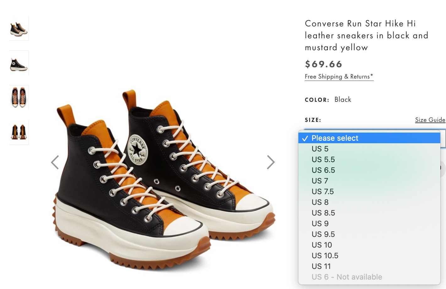 mustard leather converse