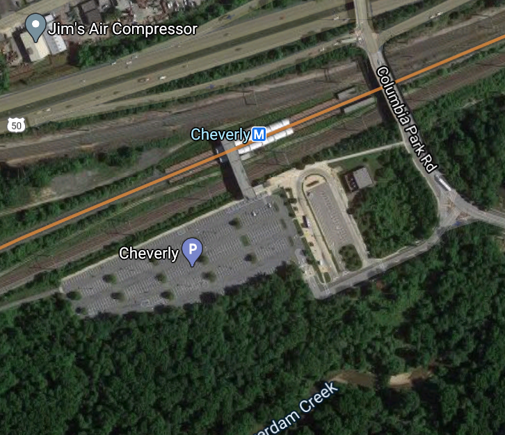 Orange Line nominees:West Falls Church (7 stops away)Cheverly (8 stops)Landover (9 stops)Vienna/Fairfax-GMU (9 stops)