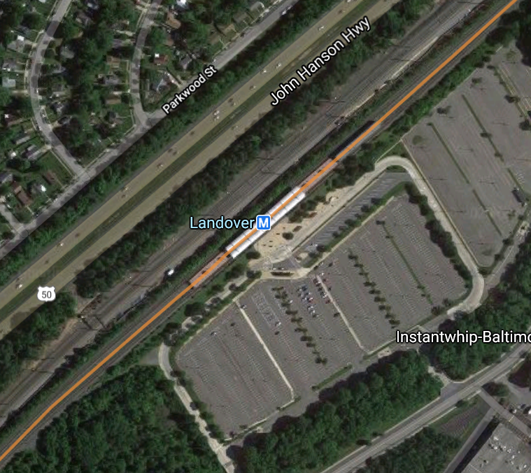 Orange Line nominees:West Falls Church (7 stops away)Cheverly (8 stops)Landover (9 stops)Vienna/Fairfax-GMU (9 stops)