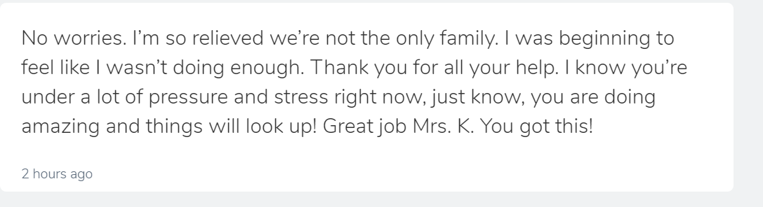 Mrsk_NBE's tweet photo. It's been a rough couple of weeks with online learning in second grade but this makes me feel like I am doing something right. Without the support of my parents, I don't know where I would be this year.@HumbleISD_NBE @HumbleISD #NBE https://t.co/Asl8y6I7Fy