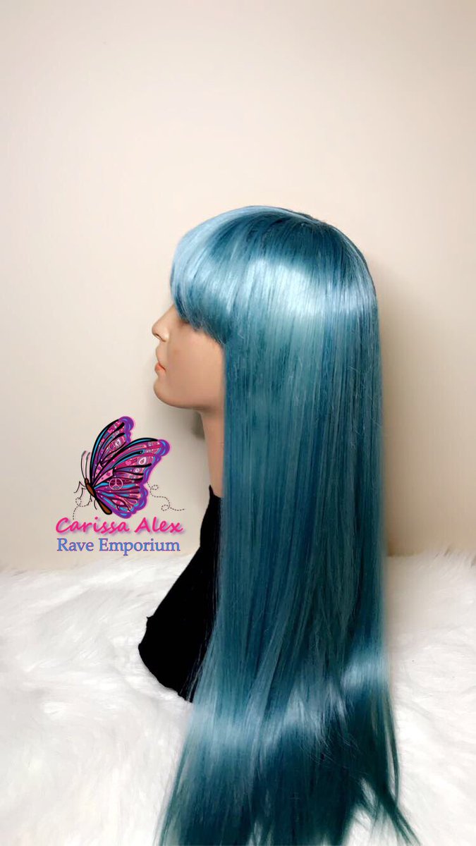 CarissaAlex's tweet photo. Aqua Wig 💧☃️⛈✨Made By: @CarissaAlex 💙💙💙 #Wig #Wigs #CustomColor #BlueWig #TurquoiseWig #BlueHair #WigWithBangs #SOLD #AtlantaWigs #HuntsvilleWigs #LongHair #Pretty #EdmGirls #EdmTwittwr #Plur #Dubstep #Trap #Trance https://t.co/YhIJgipA2U