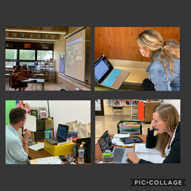 Lester is rockin' synchronous instruction! 🙌📝 #dg58learns #le58rocks #dg58pride