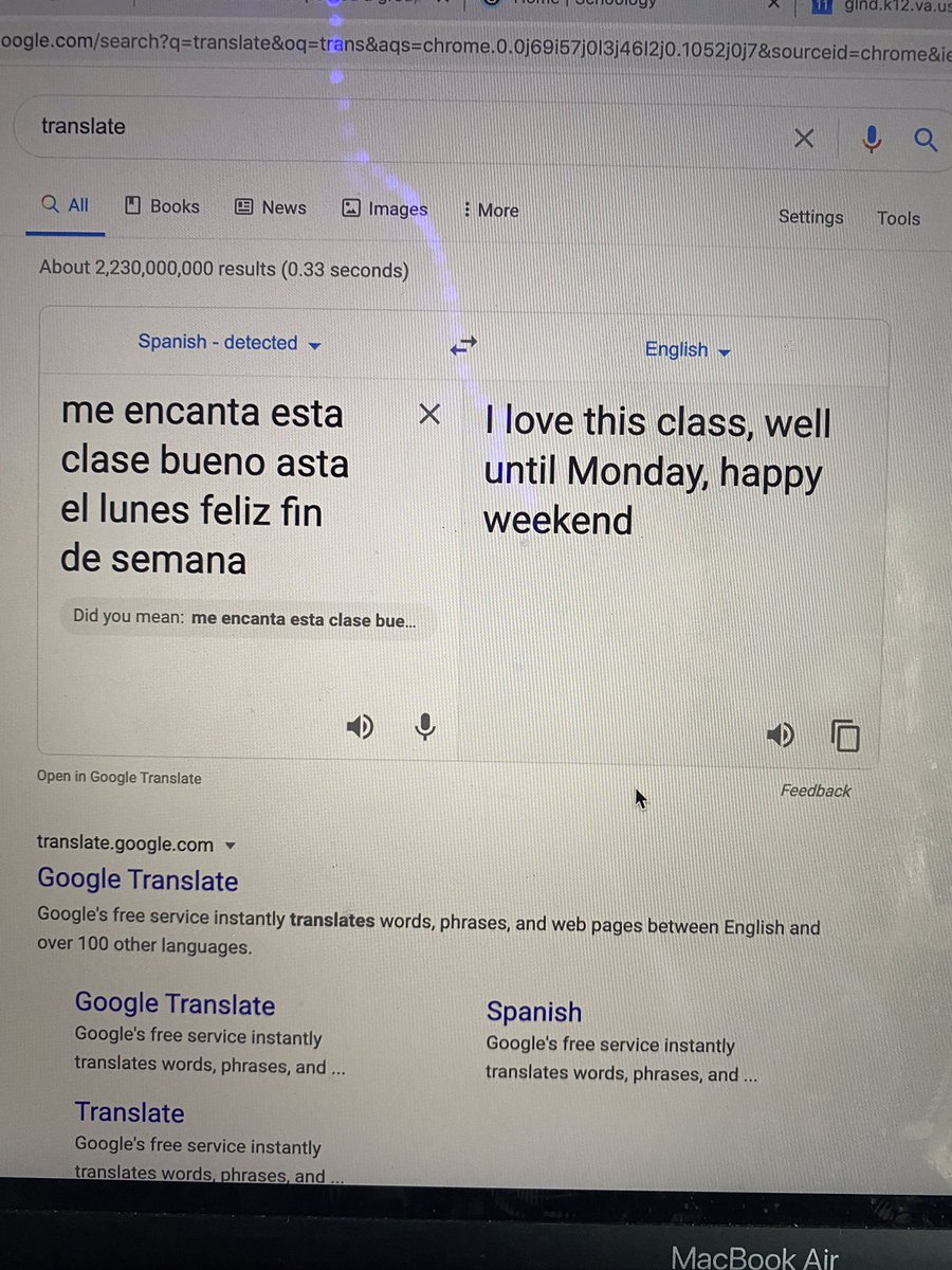 Made our week!! This young man barely speaks any English but actively participates in class every day.☺️