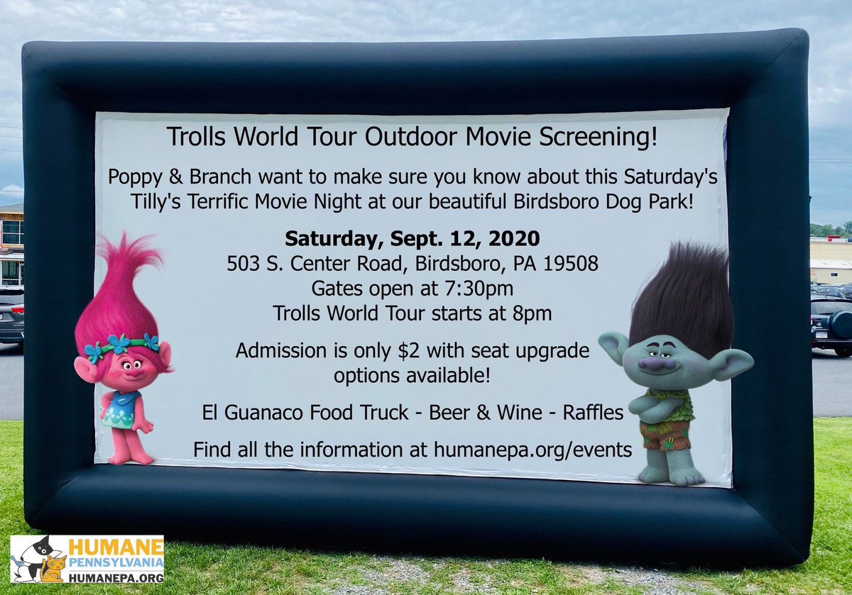 Thanks to Mighty Mike Faust of @830amWEEU for having us on this morning to talk about tomorrow night’s movie screening of Trolls World Tour! Get those admission tickets at humanepa.org/events 😃 #trollsworldtour #outdoormovie #fundraiser #animalwelfare #birdsboro #berkscounty